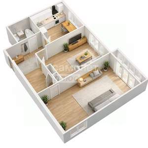 2-к квартира, вторичка, 43м2, 4/5 этаж