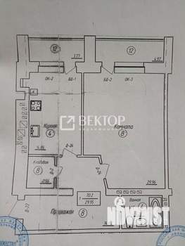 1-к квартира, вторичка, 67м2, 9/9 этаж