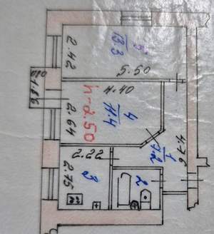 2-к квартира, вторичка, 41м2, 2/5 этаж