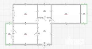 2-к квартира, вторичка, 67м2, 2/7 этаж