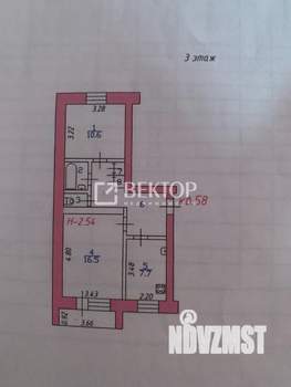 2-к квартира, вторичка, 49м2, 3/5 этаж