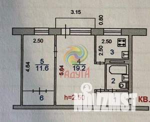 2-к квартира, вторичка, 45м2, 3/5 этаж