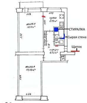 2-к квартира, вторичка, 50м2, 4/5 этаж