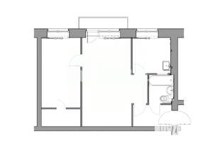 2-к квартира, вторичка, 45м2, 5/5 этаж