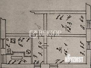 2-к квартира, вторичка, 43м2, 2/2 этаж