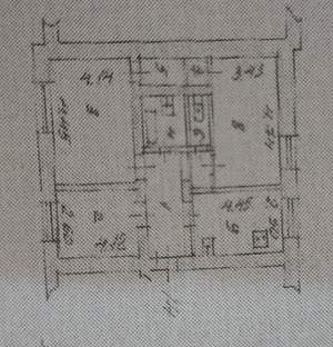 3-к квартира, вторичка, 72м2, 2/2 этаж