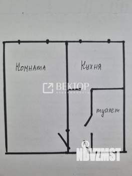 1-к квартира, вторичка, 25м2, 1/5 этаж