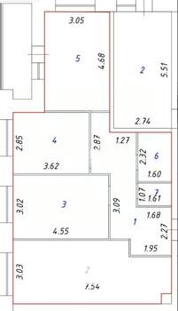 3-к квартира, вторичка, 78м2, 1/9 этаж