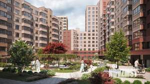 2-к квартира, строящийся дом, 74м2, 2/14 этаж