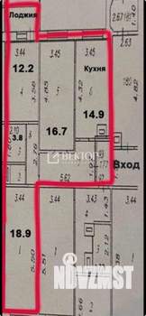 3-к квартира, вторичка, 81м2, 2/17 этаж