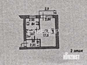 1-к квартира, вторичка, 31м2, 2/2 этаж