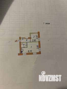 2-к квартира, вторичка, 35м2, 1/6 этаж