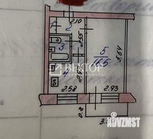 1-к квартира, вторичка, 32м2, 2/5 этаж