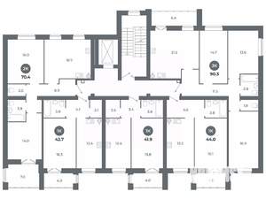 Студия квартира, вторичка, 90м2, 9/9 этаж