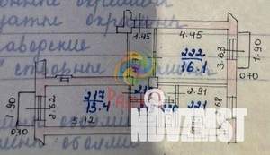 2-к квартира, вторичка, 50м2, 3/3 этаж