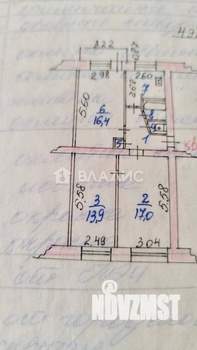 3-к квартира, вторичка, 62м2, 4/5 этаж