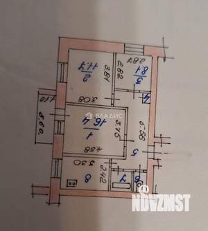 3-к квартира, вторичка, 61м2, 4/5 этаж