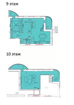 2-к квартира, вторичка, 138м2, 9/9 этаж