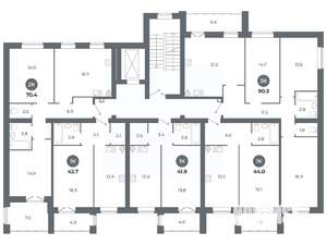 Студия квартира, вторичка, 90м2, 6/9 этаж