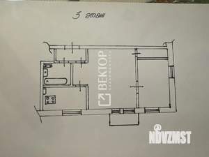 2-к квартира, вторичка, 41м2, 3/4 этаж