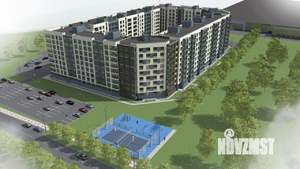 1-к квартира, строящийся дом, 36м2, 3/9 этаж