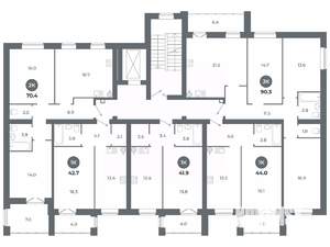 Студия квартира, вторичка, 42м2, 5/9 этаж