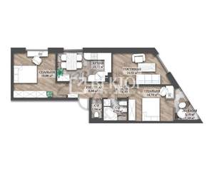 3-к квартира, вторичка, 78м2, 9/14 этаж