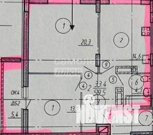 2-к квартира, вторичка, 65м2, 12/17 этаж