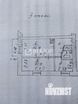 2-к квартира, вторичка, 41м2, 3/5 этаж