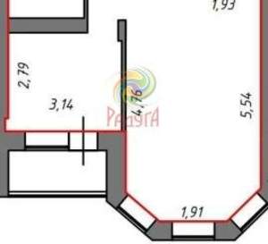 1-к квартира, вторичка, 40м2, 2/5 этаж