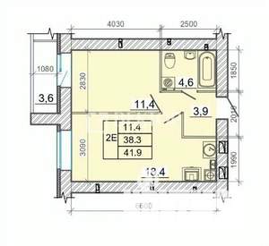 2-к квартира, вторичка, 42м2, 7/14 этаж