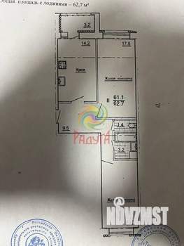 2-к квартира, вторичка, 63м2, 3/10 этаж