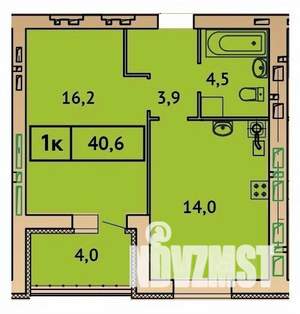 1-к квартира, вторичка, 41м2, 2/9 этаж
