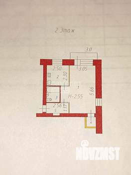 1-к квартира, вторичка, 31м2, 2/3 этаж