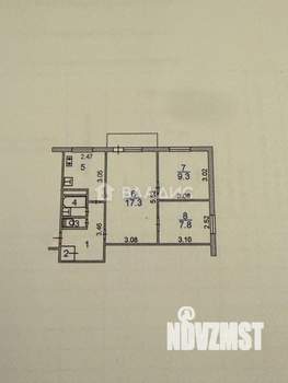 3-к квартира, вторичка, 49м2, 5/5 этаж