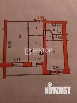 2-к квартира, вторичка, 60м2, 7/10 этаж