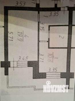 1-к квартира, вторичка, 43м2, 8/10 этаж