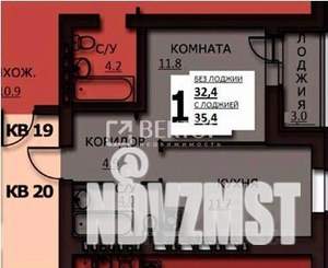 1-к квартира, сданный дом, 35м2, 4/10 этаж