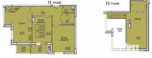 2-к квартира, вторичка, 94м2, 11/11 этаж