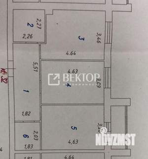 2-к квартира, вторичка, 63м2, 5/7 этаж