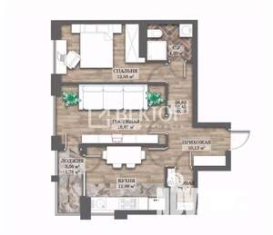 2-к квартира, вторичка, 60м2, 2/14 этаж