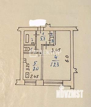 1-к квартира, вторичка, 35м2, 7/9 этаж