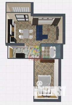 1-к квартира, вторичка, 59м2, 12/15 этаж