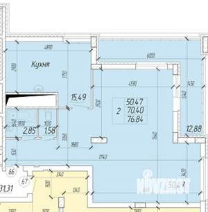 2-к квартира, вторичка, 83м2, 14/27 этаж
