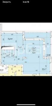2-к квартира, вторичка, 77м2, 14/25 этаж