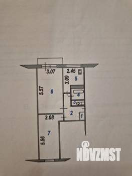 2-к квартира, вторичка, 48м2, 3/5 этаж