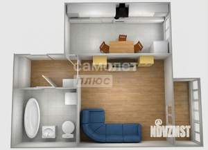 1-к квартира, вторичка, 35м2, 1/9 этаж
