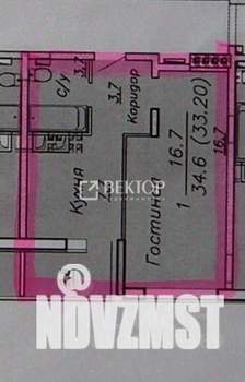 1-к квартира, сданный дом, 36м2, 13/21 этаж