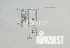 2-к квартира, вторичка, 47м2, 1/5 этаж