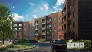 3-к квартира, строящийся дом, 74м2, 2/4 этаж